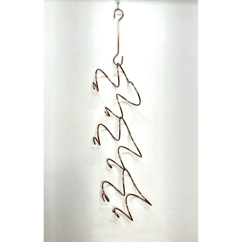 Oenophilia Hanging 6 Wine Bottle Holder Rack Copper Metal Climbing Tendril